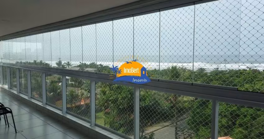 Apartamento à venda em Bertioga-SP, Maitinga: Vista frontal para o mar, 3 quartos, 1 suíte, 2 salas, 2 vagas. Venha conferir!