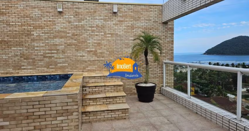 Cobertura duplex à venda no Centro de Bertioga com vista para o mar e para a serra