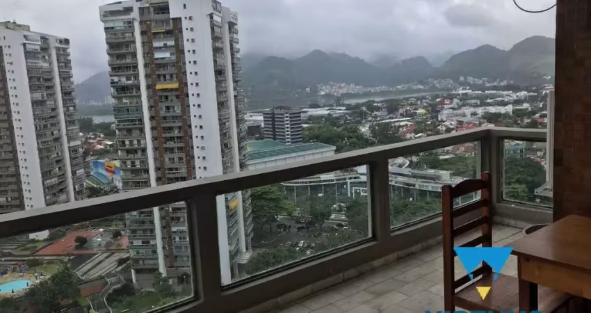 Aluga - barra da tijuca - riviera del fiori 100m2 - 2 qtos - vista incrível