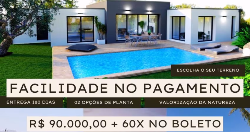 CONSTRUÇÃO MODERNA, COMPLETA ENTREGA EM 180 DIAS
