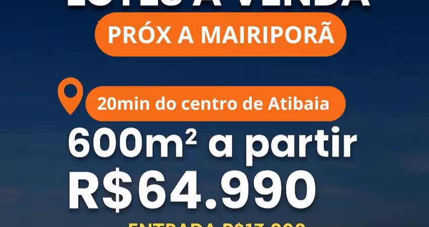 Terrenos em atibaia | bairro do portão com entrada facilitada!