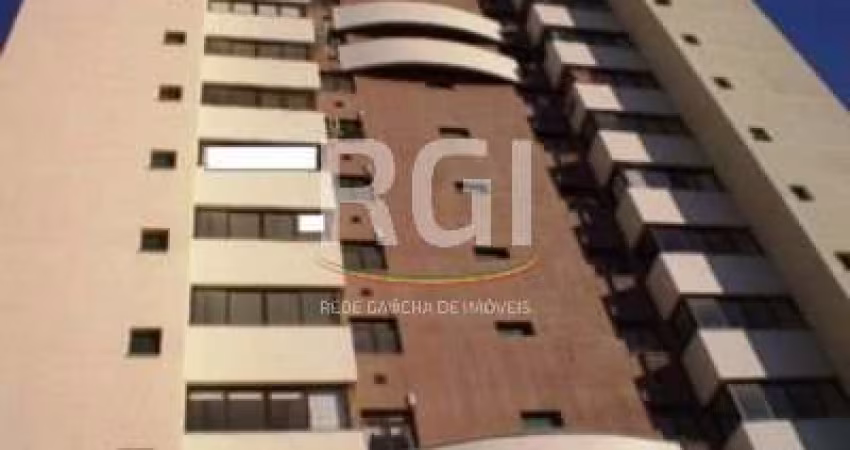 Belíssimo apartamento de 3 quartos, sendo 1 suíte , totalmente MOBILIADO, living com 2 ambientes com lareira, piso em porcelanato na área social e laminado nos dormitórios, churrasqueira, rebaixamento