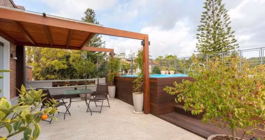 Cobertura para venda - 234.17m², 3 dormitórios, sendo 1 suites, 2 vagas - cristal
