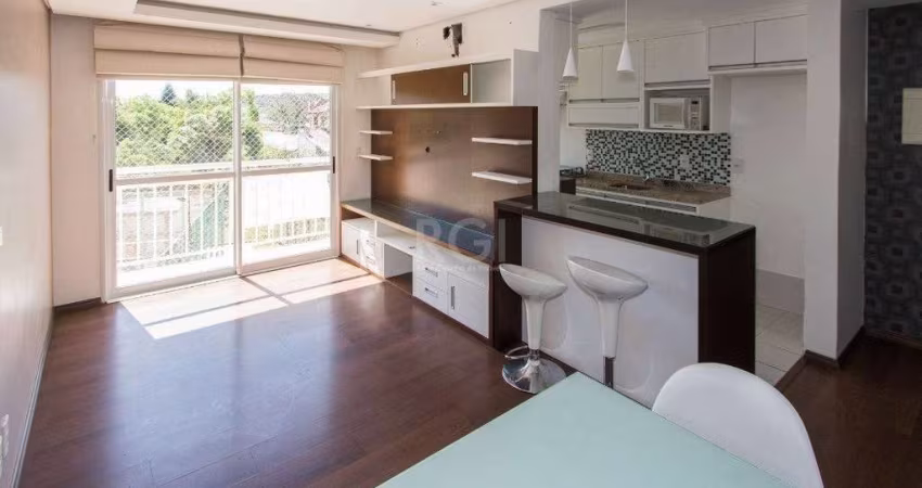 Apartamento | Bairro Cristal | 2 dormitórios | Suíte | Semi mobiliado | 1 vaga escriturada