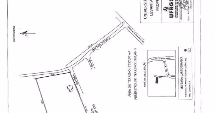 Terreno residencial com 7.657,03 m² no bairro pitinga- porto alegre