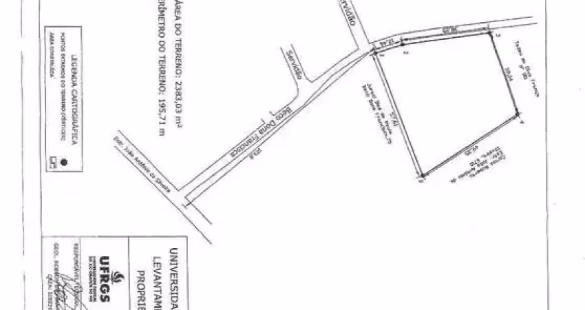 Terreno residencial com 2.383,03 m² no bairro pitinga- porto alegre