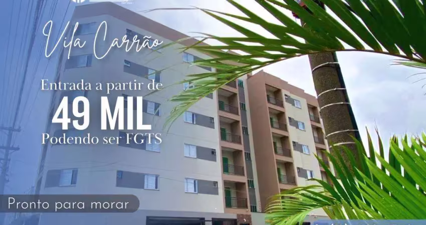 Apartamento para venda em são paulo, vila carrão, 2 dormitórios, 1 suíte, 2 banheiros, 1 vaga