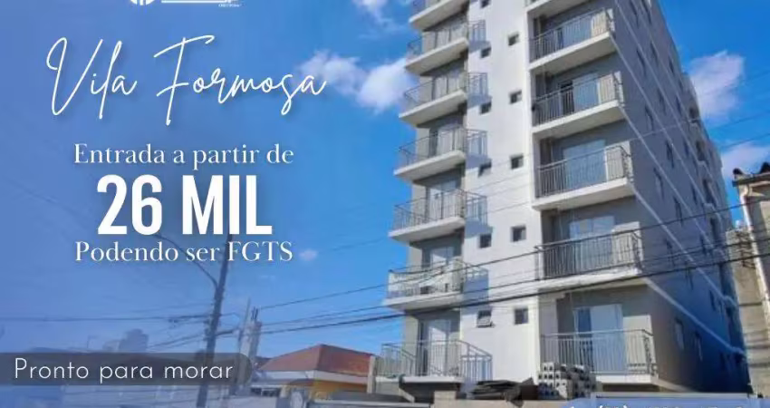 Apartamento para venda em são paulo, vila formosa, 2 dormitórios, 1 banheiro, 1 vaga