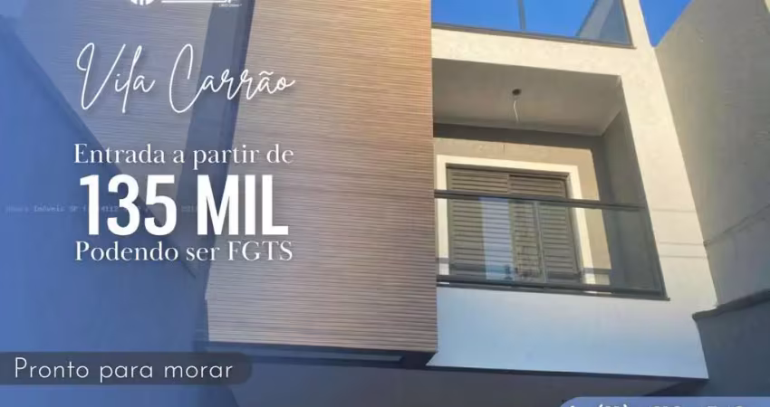 Sobrado para venda em são paulo, vila carrão, 3 dormitórios, 3 suítes, 4 banheiros, 3 vagas