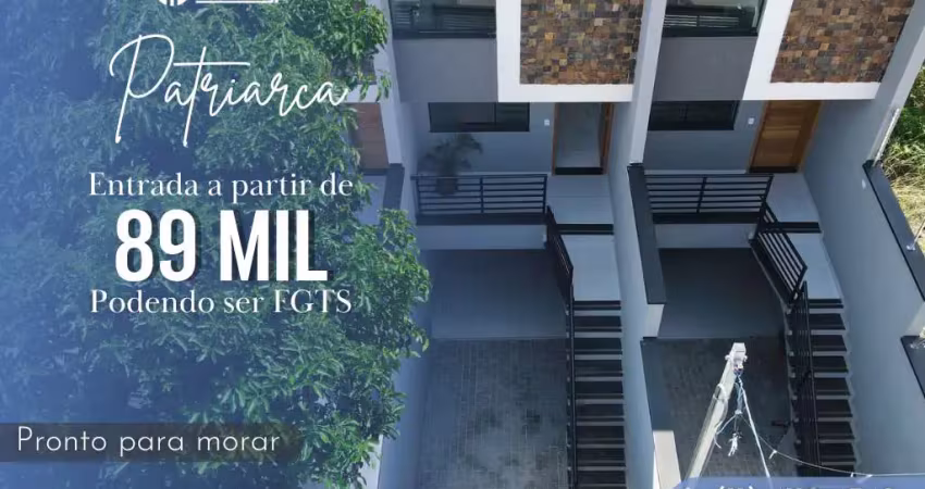 Sobrado novo à venda na cidade patriarca - 3 dorms 3 vagas