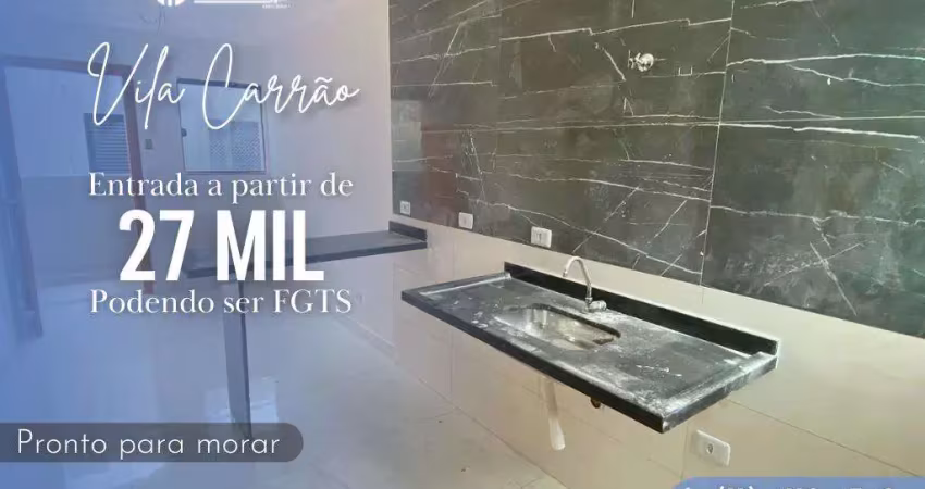 Apartamento para venda em são paulo, vila carrão, 2 dormitórios, 1 banheiro
