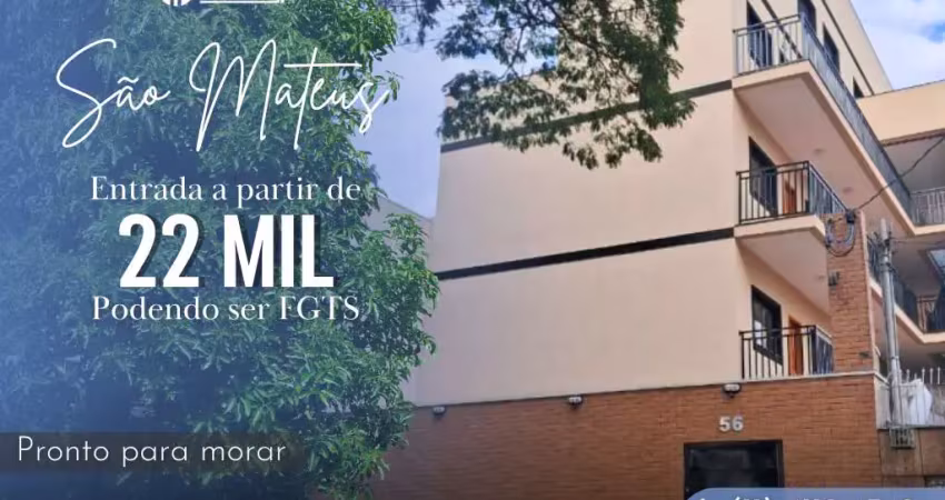 Apartamento para venda em são paulo, são mateus, 2 dormitórios, 1 banheiro