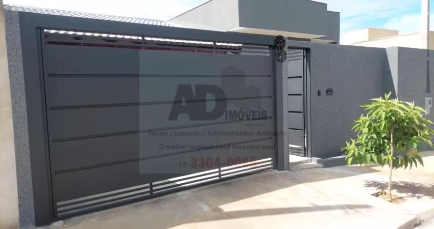 Casa para Venda em Mirassol, Miravista Residencial, 3 dormitórios, 1 suíte, 2 banheiros, 2 vagas