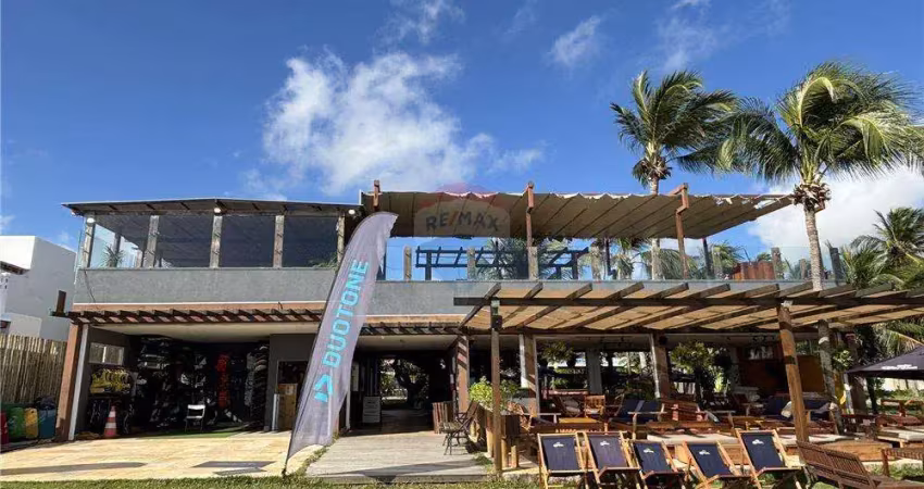 Lindo restaurante hura beach club  à beira mar da  ilha do farol , itarema no paraíso do kite surf