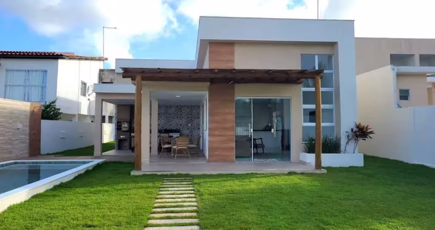 Casa moderna 3 quartos 2 suítes piscina quiosque gourmet varanda à venda barra do jacuípe!