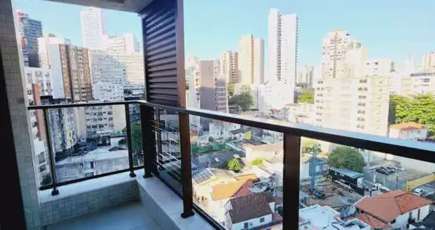Apartamento quarto e sala  varanda nascente piscina novo á venda na barra!