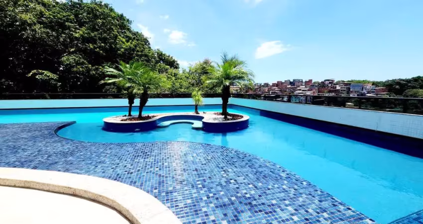 Apartamento quarto e sala nascente varanda piscina 2 garagens à venda em ondina!