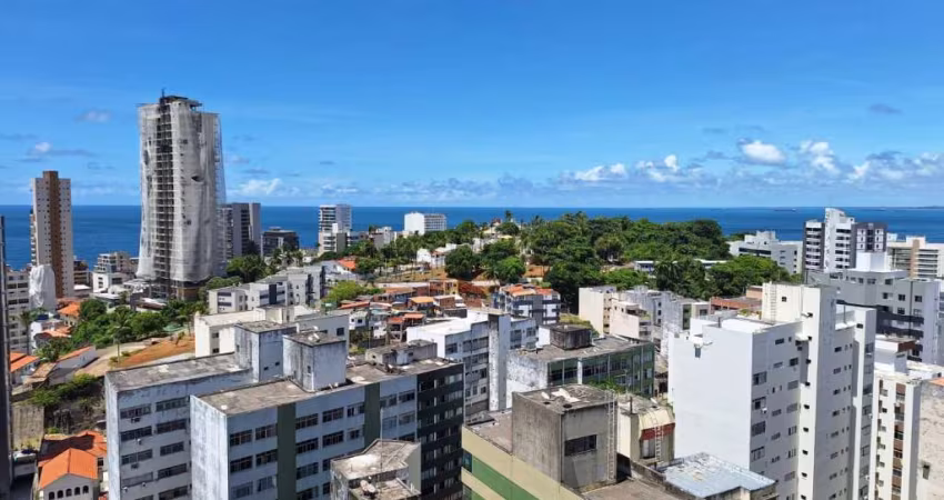 APARTAMENTO 2 QUARTOS VARANDA VISTA MAR NASCENTE DEPENDÊNCIA GARAGEM À VENDA NA BARRA!