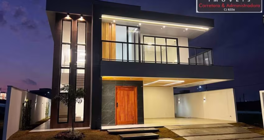 Casa Super Luxuosa de Frente para a Lagoa no Condomínio Viverde 1
