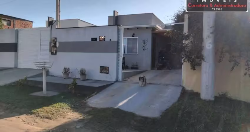 Linda casa linear recém construída com 3 quartos ( 1 suíte)