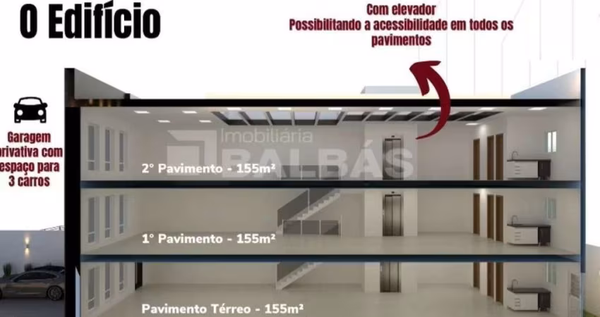 PRÉDIO COMERCIAL NOVO - 3 PAVIMENTOS -