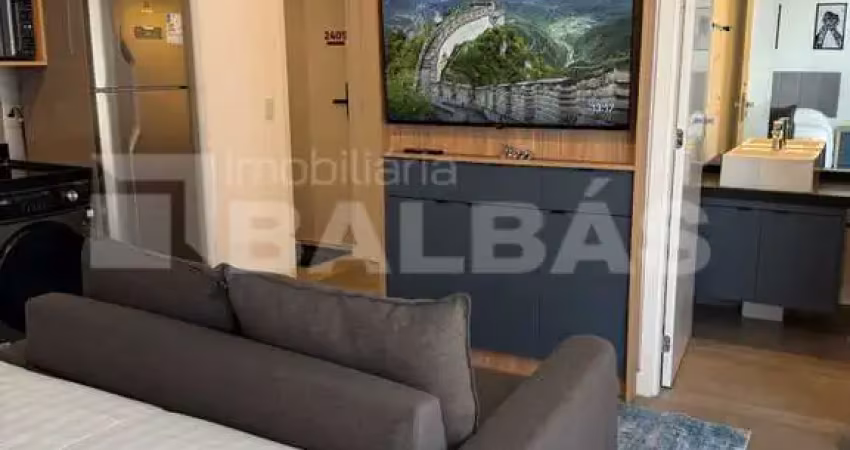 Studio 100% mobiliado e decorado tatuapé - pronto para morar ou investir