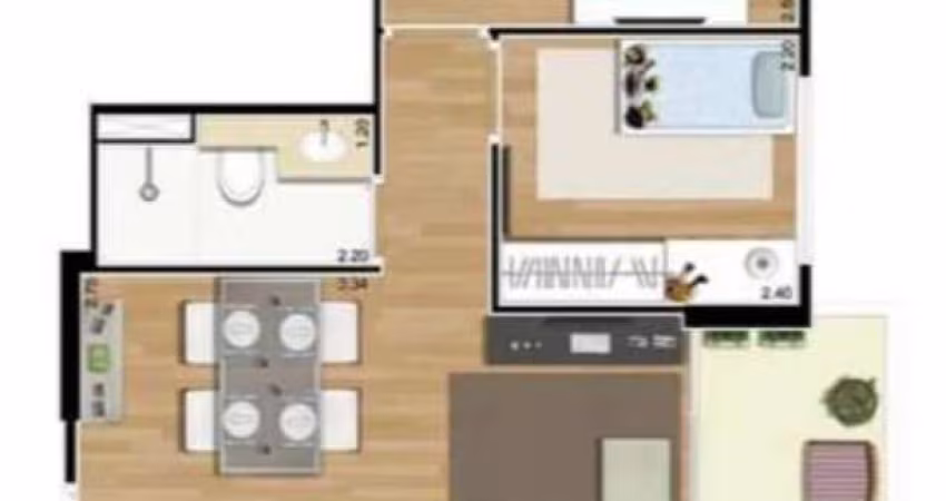 Apartamento com 2 quartos à venda na Rua Luís Gama, 730, Cambuci, São Paulo