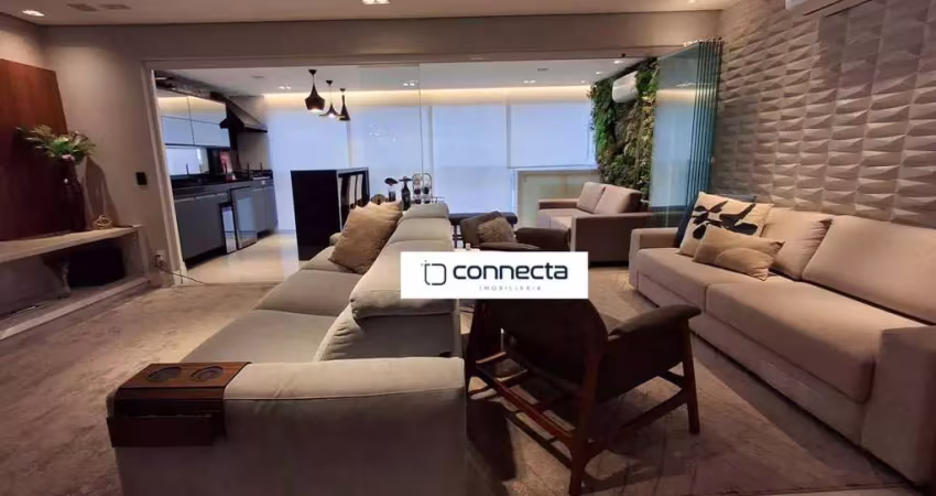 Apartamento com 154 m² mobiliado com 3 dormitórios, 3 suítes, 3 vagas de garagem à venda por r$ 2.100.000 - jardim flor da montanha - guarulhos/sp