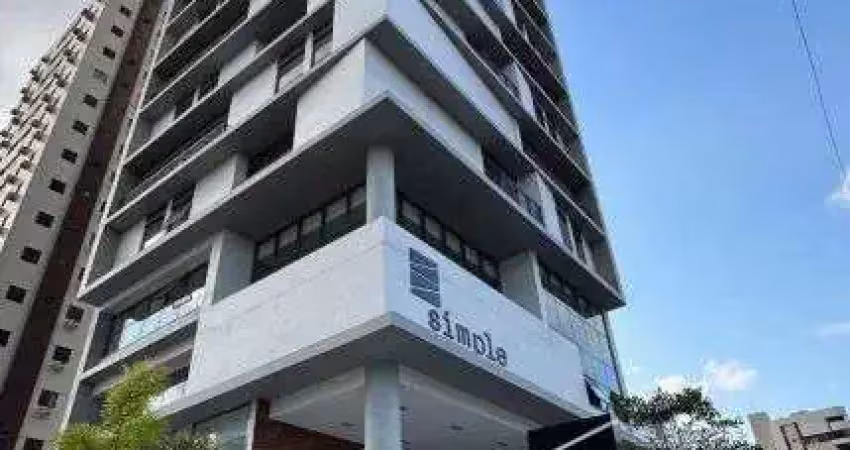 Flat novo, com 25m², no 22° andar, posição nascente para LOCAÇÃO em Manaíra.