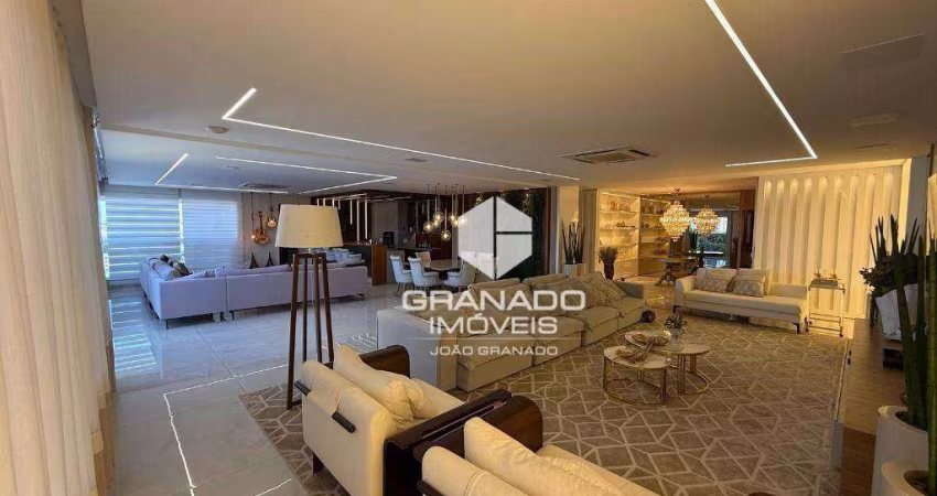 Apartamento altíssimo padrão mobiliado, equipado e decorado com 4 suítes, lado pq. do ingá, 4 vagas- vila bosque - maringá/pr