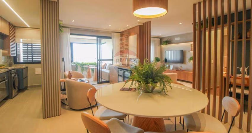Apartamento 2 dormitórios com suíte, varanda gourmet no Condomínio ATMO, Parque Morumbi