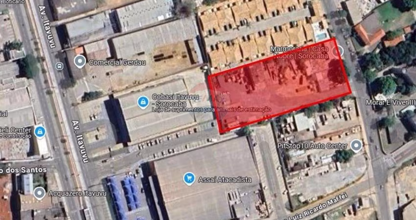 Terreno à Venda na Zona Norte de Sorocaba – 5.000 m² | Fundos com ASSAÍ Itavuvu!