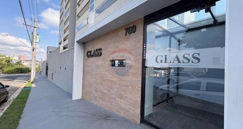 Apartamento para locação 3 quartos (1 suíte), 2 vagas cobertas, 88 m², R$3.800,00 no Condomínio Glass Campolim, Jardim Portal da Colina, Sorocaba/SP.