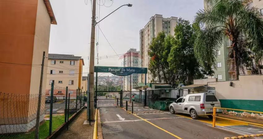 Apartamento 02 quartos, 01 banheiro á venda no condomínio residencial parque da mata, caguaçu - sorocaba sp