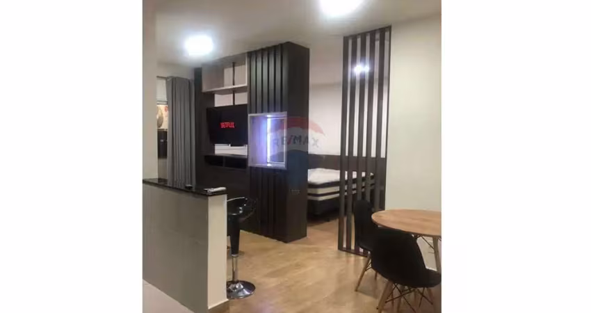 Apartamento studio para locação 44m² mobiliado no condomínio red para locação -jardim américa -sorocaba sp