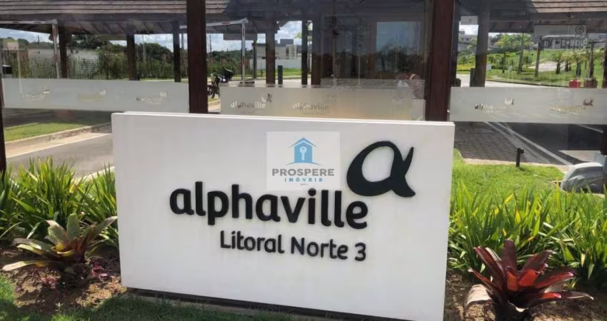 Lote no condomínio Alphaville Litoral Norte 3. com 480 m²