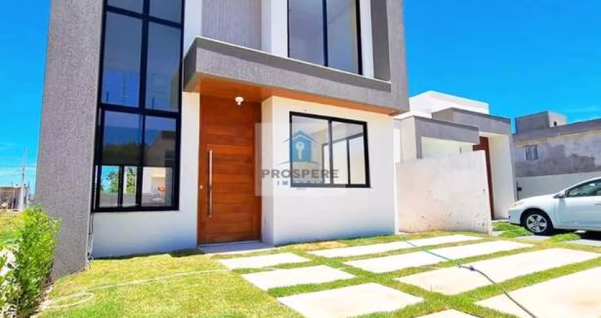 Casa com 3 suítes, 3 vagas, homeoffice, nova, condomínio fechado no melhor Abrantes