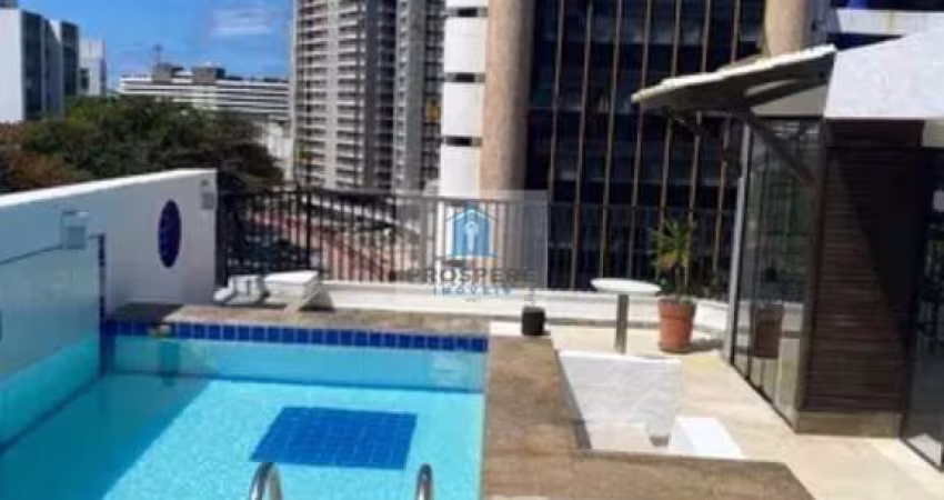Cobertura com piscina privativa, 3 quartos sendo 2 suítes e 3 vagas de garagem