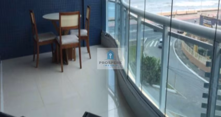 Apartamento quarto e sala com vista para o mar