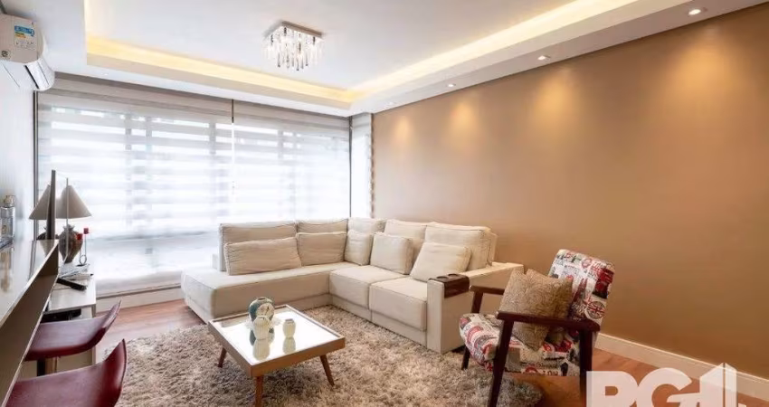 Apartamento de 3 dormitórios com suíte e churrasqueira, lavabo e 2 vagas de gara