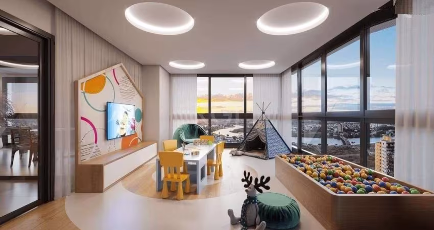 Apartamento para Venda - 92.82m², 2 dormitórios, sendo 2 suites, 1 vaga - Centro