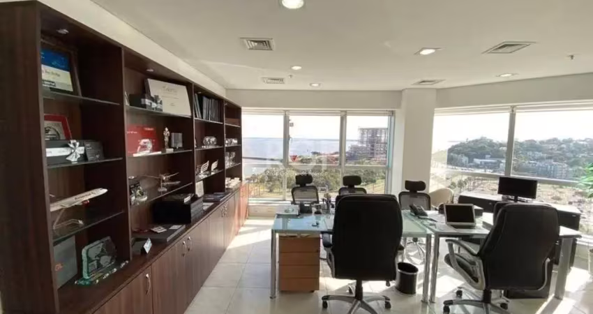 Salas comerciais no nono andar , imóvel mobiliado com 82,82 m2
