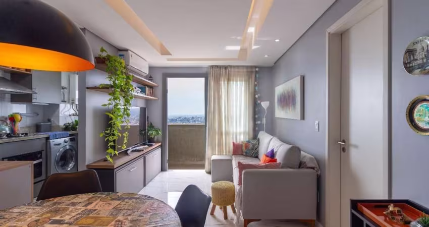 Apartamento de 1 dormitório mobiliado no pornto mais alto do Petrópolis,
