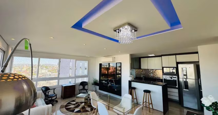 3 dormitórios, andar alto, mobiliado com lazer completo!