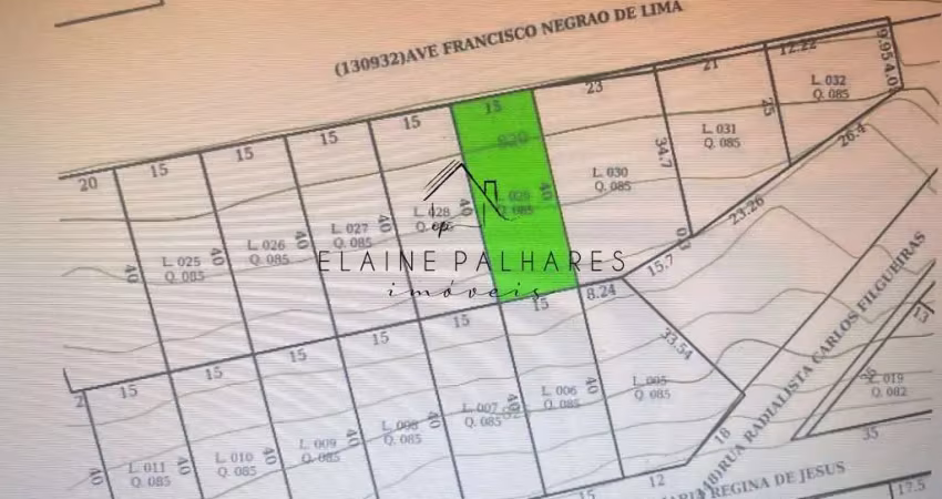 Terreno à venda na Avenida Francisco Negrão de Lima, 1740, Céu Azul, Belo Horizonte