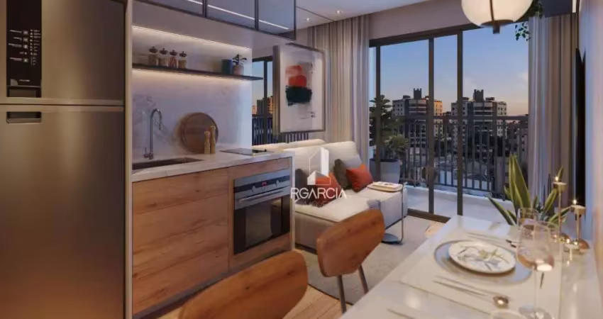 Studio com 1 dormitório à venda, 25 m² por r$ 329.100,00 - rebouças - curitiba/pr