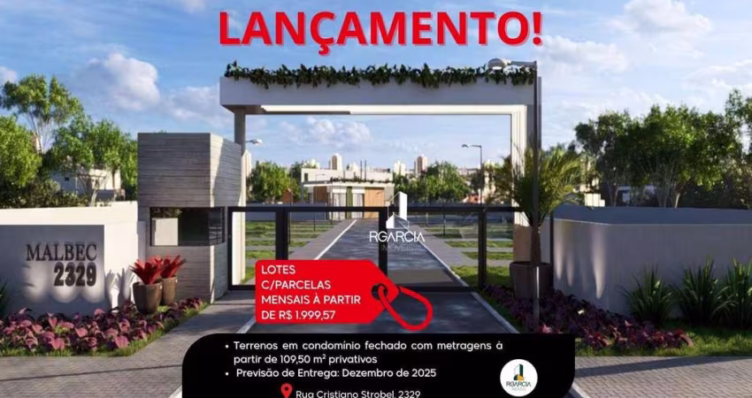 Lançamento de Terrenos em condomínio fechado à venda á partir de R$ 306.600 - Boqueirão - Curitiba/PR