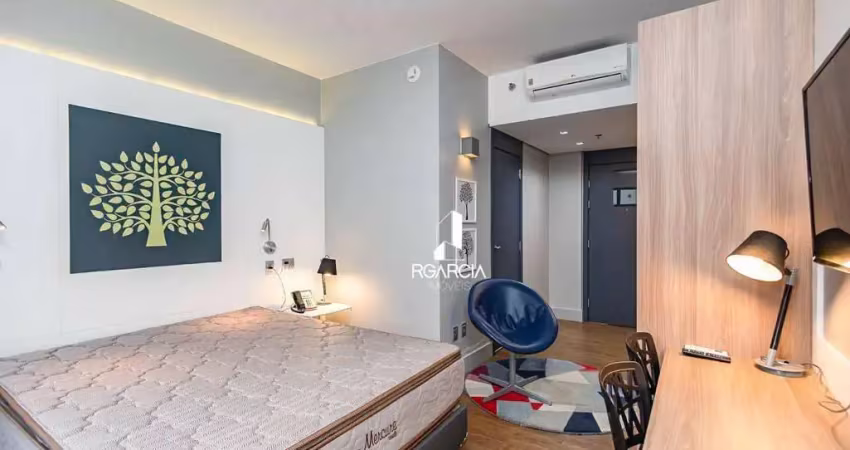 Apartamento com 1 dormitório à venda, 24 m² por r$ 415.000,00 - batel - curitiba/pr