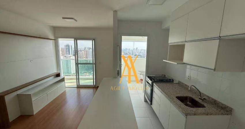 Apartamento com 1 dormitório para alugar, 40 m² por R$ 3.720,00/mês - Tatuapé - São Paulo/SP