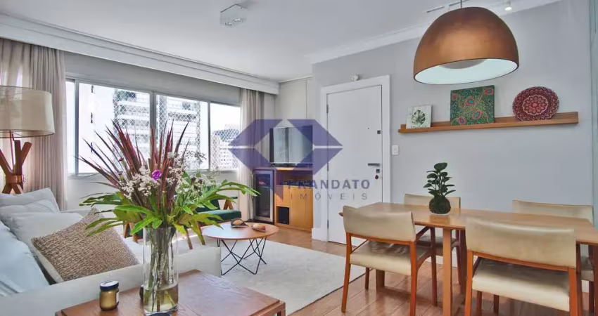 Apartamento em moema com 82m² 2 dormitórios 1 suíte e 1 vaga